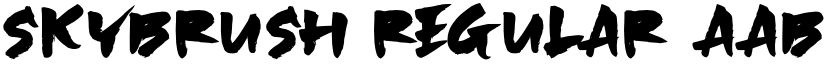 SKYBRUSH Regular font