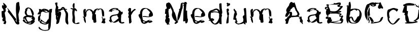 N8ghtmare Medium font