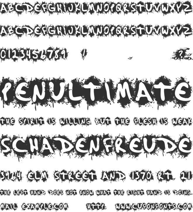 SplashKhat-PERSONAL font preview