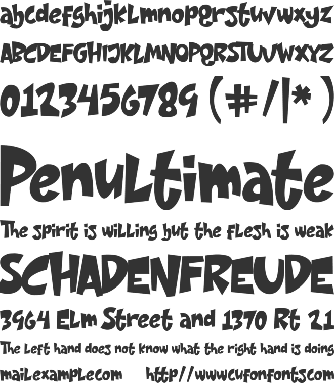 Night House font preview