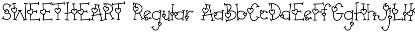 SWEETHEART Regular font