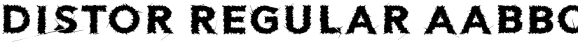 Distor Regular font