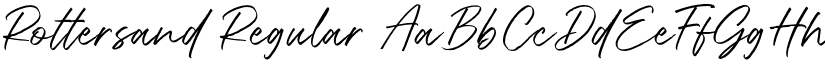 Rottersand Regular font