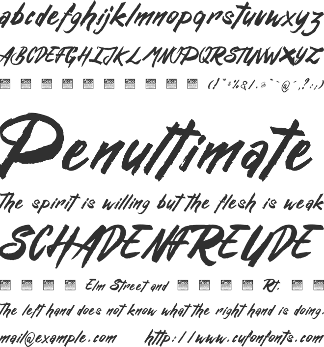 Rusty&Gosh_PersonalUseOnly font preview