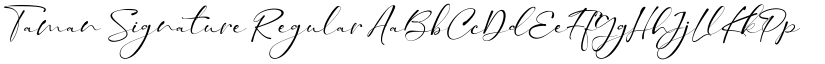Taman Signature font download
