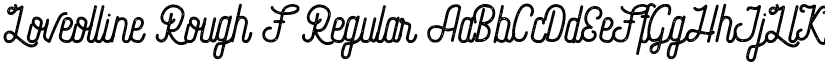 Loveolline Rough F font download