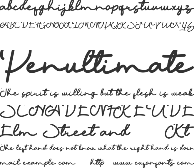 andalucia font preview