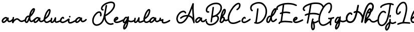 andalucia Regular font