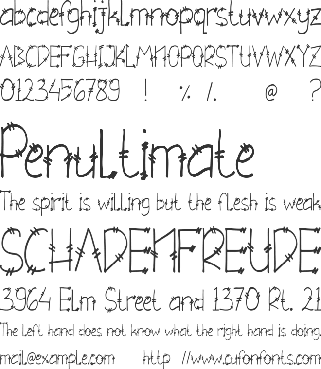 Gregori font preview