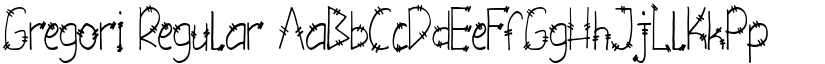 Gregori Regular font