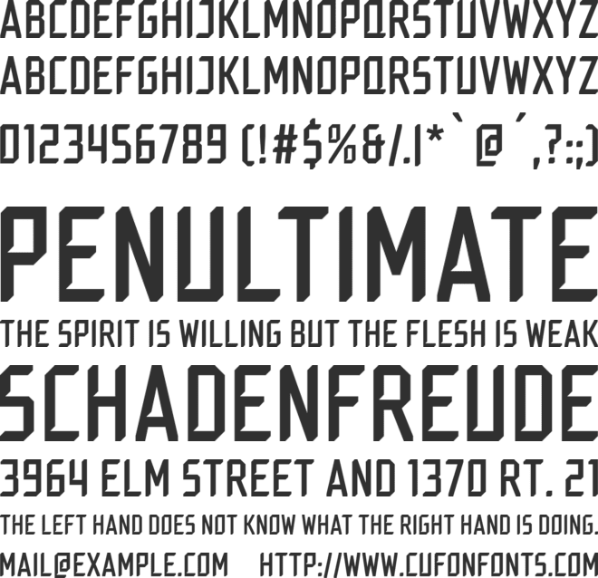 MD Dasher font preview