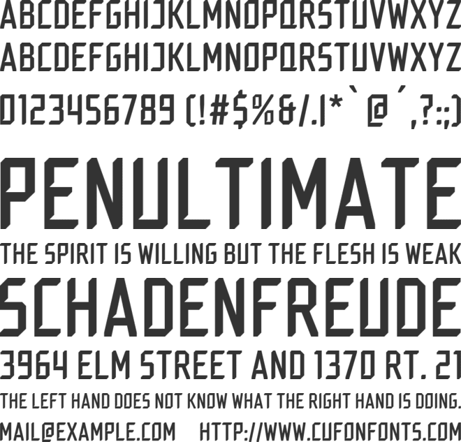 MD Dasher font preview