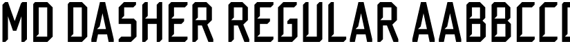 MD Dasher Regular font