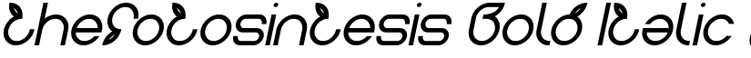 thefotosintesis Bold Italic font