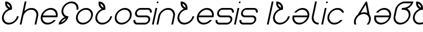 thefotosintesis Italic font