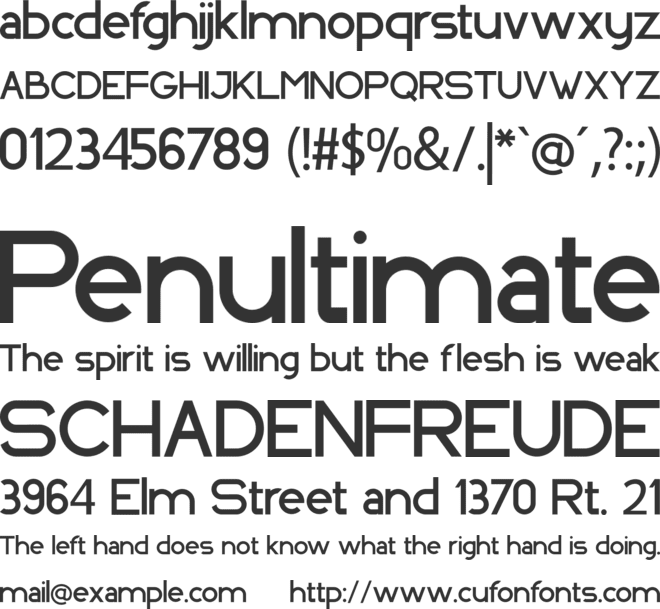 INDOSCREEN font preview