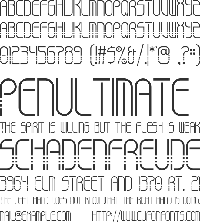 TINGEE font preview