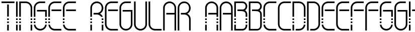 TINGEE Regular font