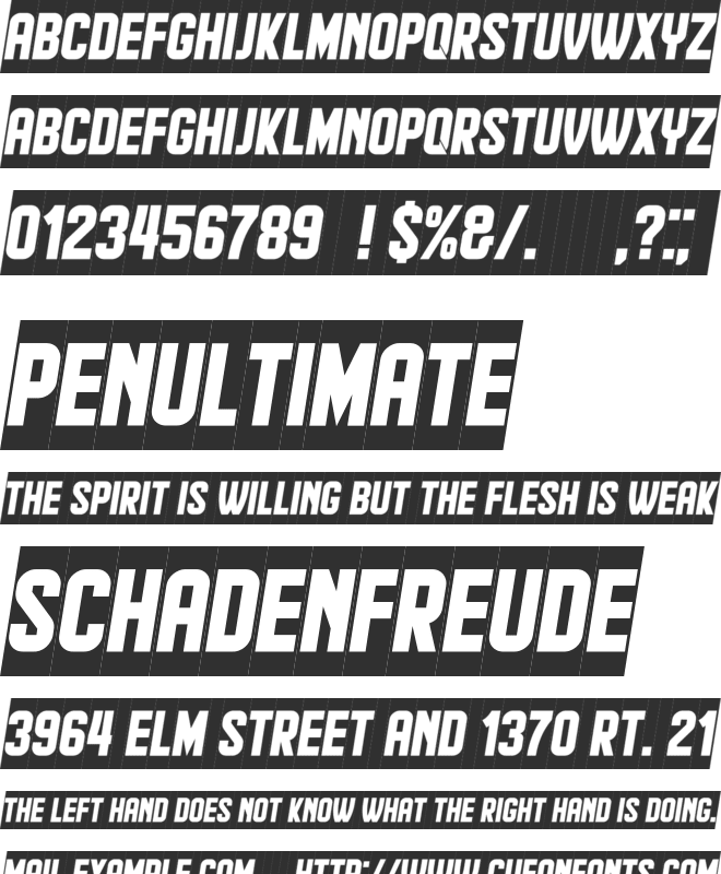 Live News font preview
