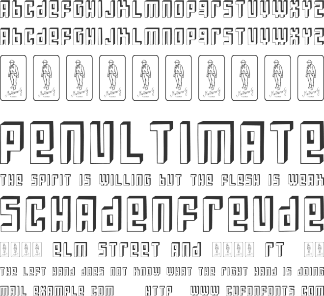 Bloqueada font preview