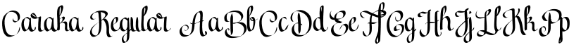 Caraka Regular font