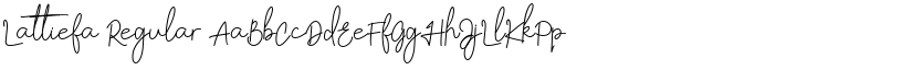 Lattiefa Regular font