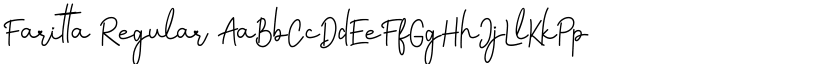 Faritta Regular font