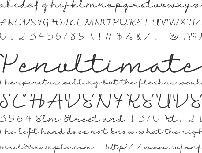 Valyrianth font preview