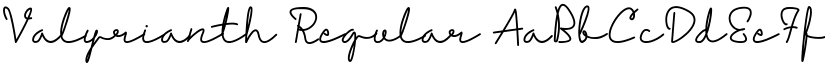 Valyrianth Regular font