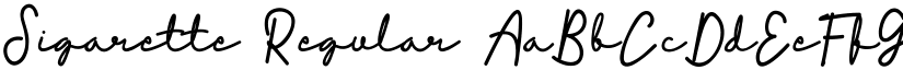 Sigarette font download