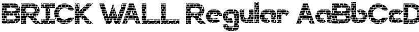BRICK WALL Regular font