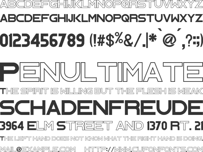 HOPE-HYPE font preview