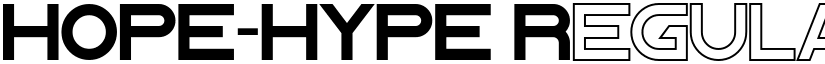 HOPE-HYPE Regular font