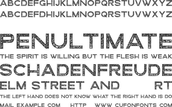 Loveolline Sans Ro F font preview