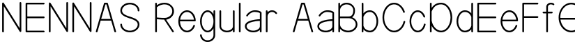 NENNAS Regular font