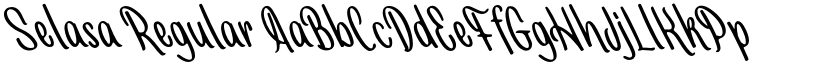 Selasa Regular font