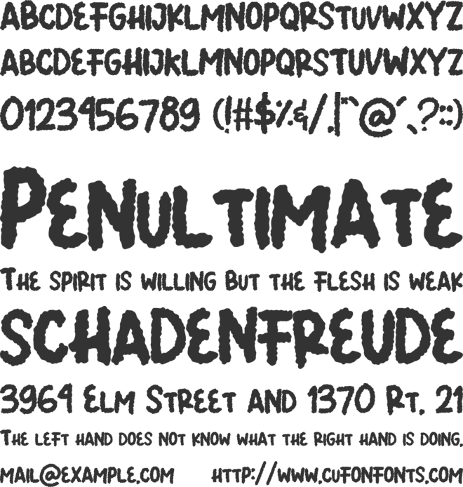 Summer Llama font preview