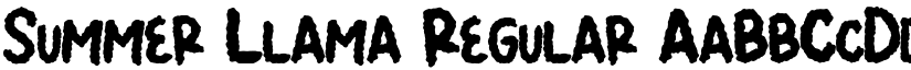Summer Llama Regular font
