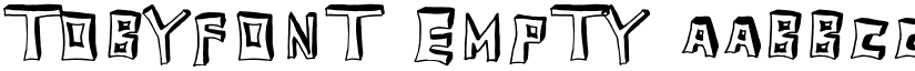 TobyFont Empty font