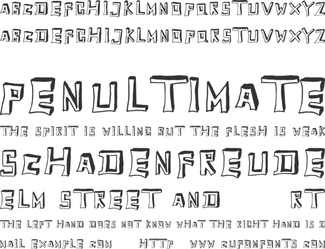 TobyFont font preview