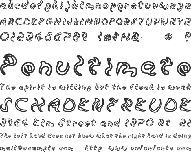 Stew font preview