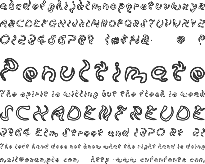 Stew font preview