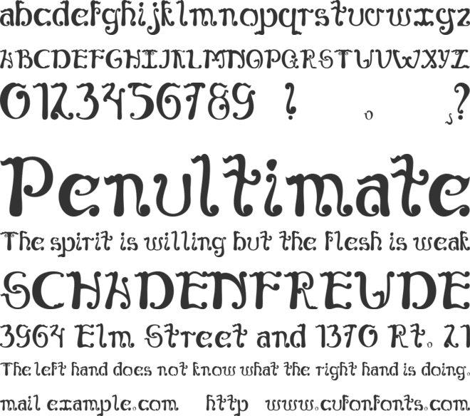 Eternal font preview