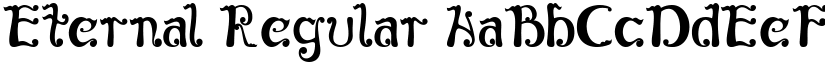 Eternal Regular font