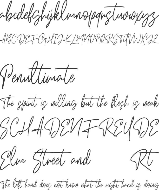 Pillish Free font preview