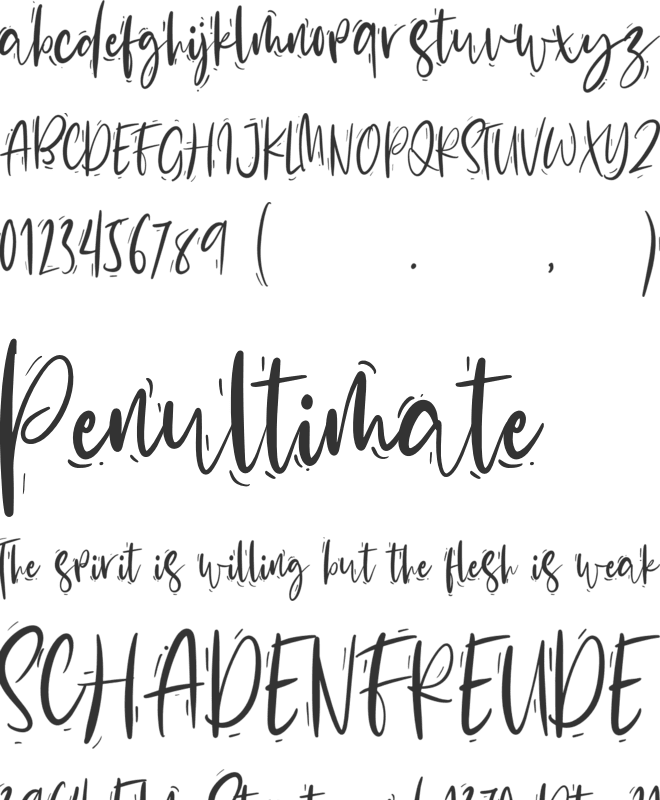 Creamy Love font preview