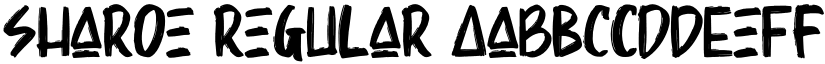 Sharoe Regular font