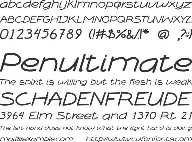 BOXI MARKER font preview