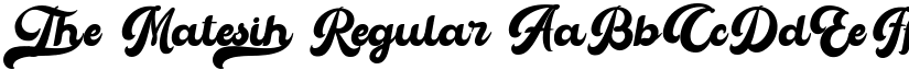The Matesih Regular font