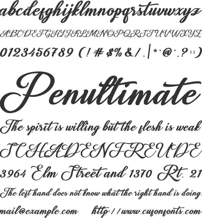 Losttimoh font preview